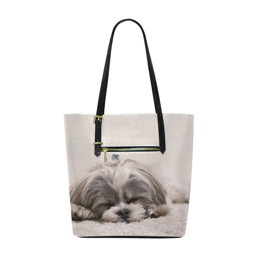 Sleeping Puppy Euramerican Tote Bag/Small (Model 1655)