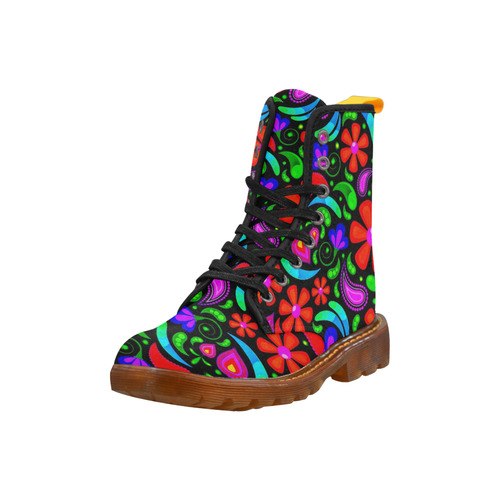 floral pattern 1116 B Martin Boots For Women Model 1203H