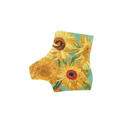 Van Gogh Sunflowers Floral Martin Boots For Women Model 1203H