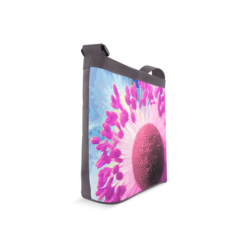 Macro Flower Photo Floral Art Crossbody Bags (Model 1613)