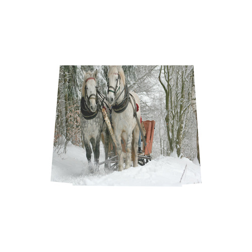 Wintertime Sleigh Ride Euramerican Tote Bag/Small (Model 1655)