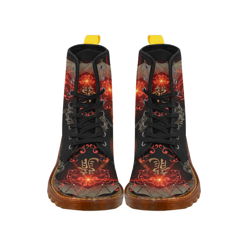 Hieroglyph, the dragon Martin Boots For Men Model 1203H