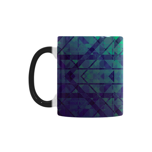 Sci-Fi Dream Blue Geometric design Custom Morphing Mug