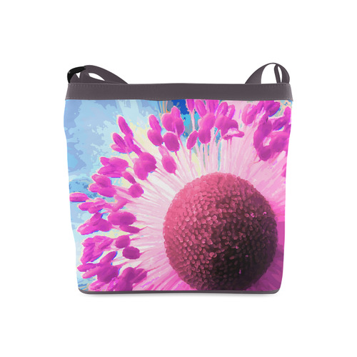 Macro Flower Photo Floral Art Crossbody Bags (Model 1613)