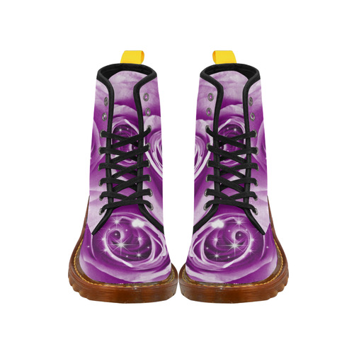 trendy bling on rose,lilac Martin Boots For Women Model 1203H