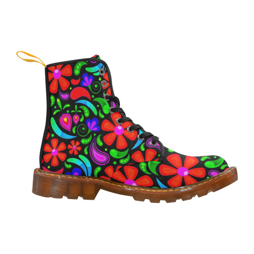 floral pattern 1116 B Martin Boots For Women Model 1203H