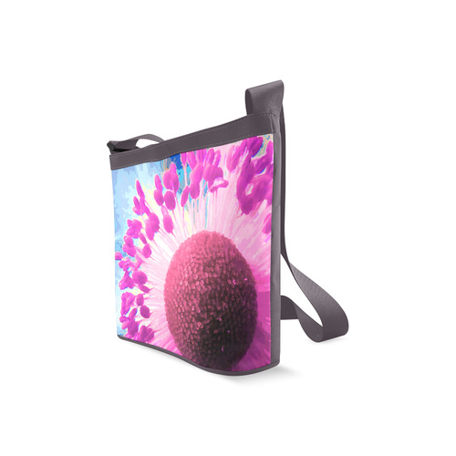 Macro Flower Photo Floral Art Crossbody Bags (Model 1613)