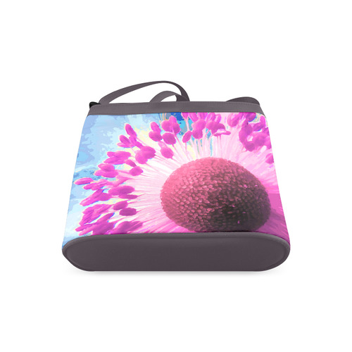 Macro Flower Photo Floral Art Crossbody Bags (Model 1613)