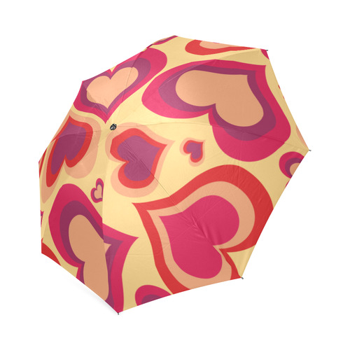 heart pattern vector Foldable Umbrella (Model U01)