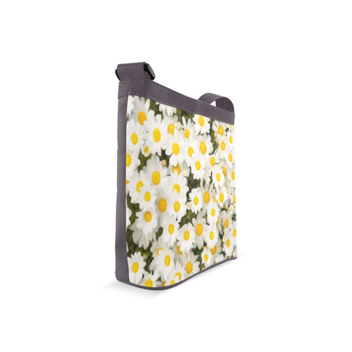 White Daisies Beautiful Floral Art Crossbody Bags (Model 1613)