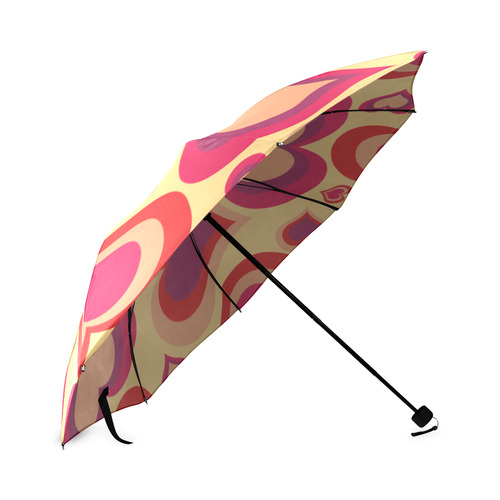 heart pattern vector Foldable Umbrella (Model U01)