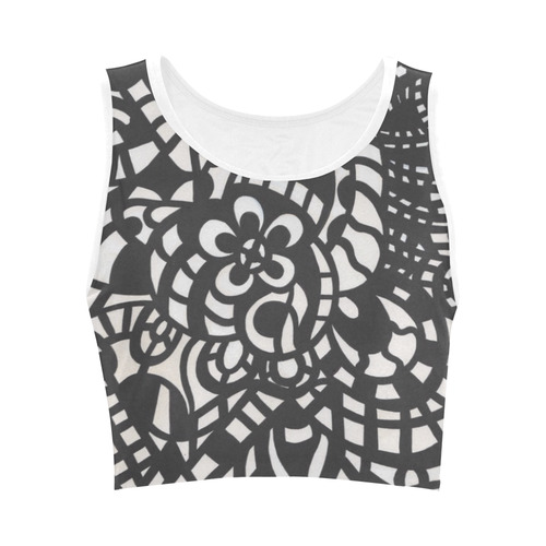 Curves and Spheres 2 Women's Crop Top (Model T42)