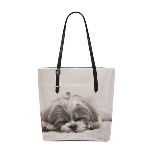 Sleeping Puppy Euramerican Tote Bag/Small (Model 1655)