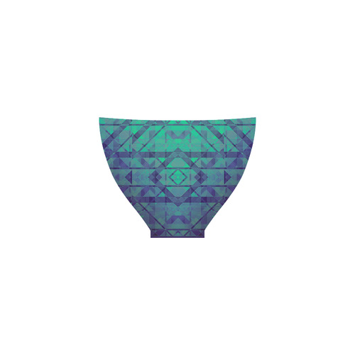 Sci-Fi Dream Blue Geometric Modern Custom Bikini Swimsuit