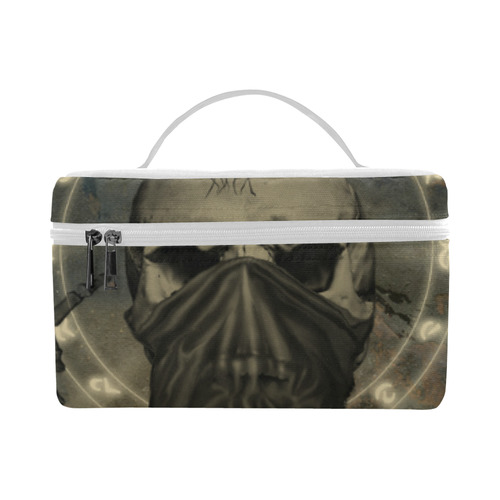 The creepy skull with spider Cosmetic Bag/Large (Model 1658)