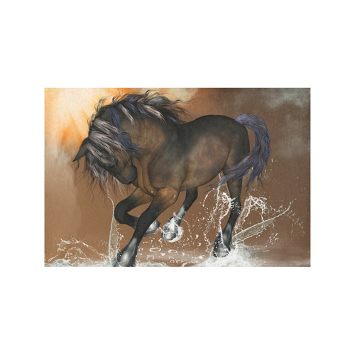 Wonderful horse with water splash Placemat 12''x18''