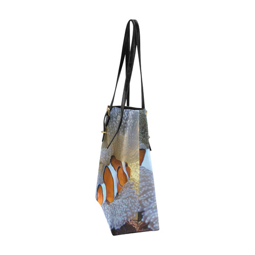 Clown Fish in Coral Reef Euramerican Tote Bag/Small (Model 1655)