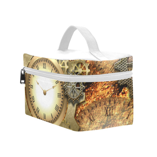 Steampunk in gold Cosmetic Bag/Large (Model 1658)