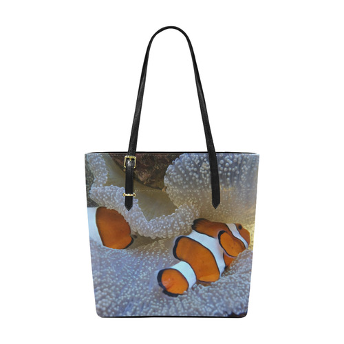 Clown Fish in Coral Reef Euramerican Tote Bag/Small (Model 1655)