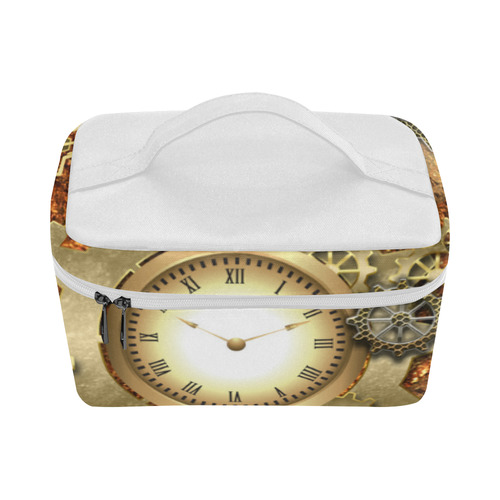 Steampunk in gold Cosmetic Bag/Large (Model 1658)