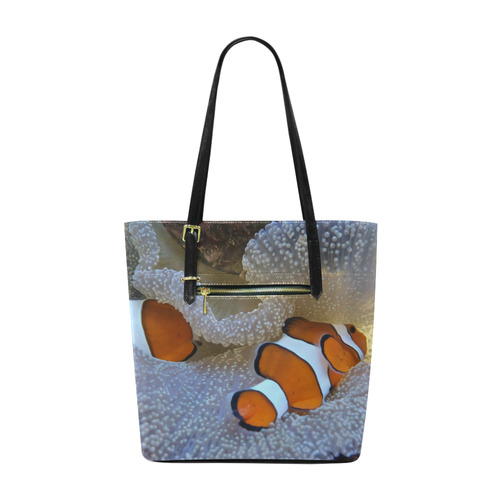 Clown Fish in Coral Reef Euramerican Tote Bag/Small (Model 1655)