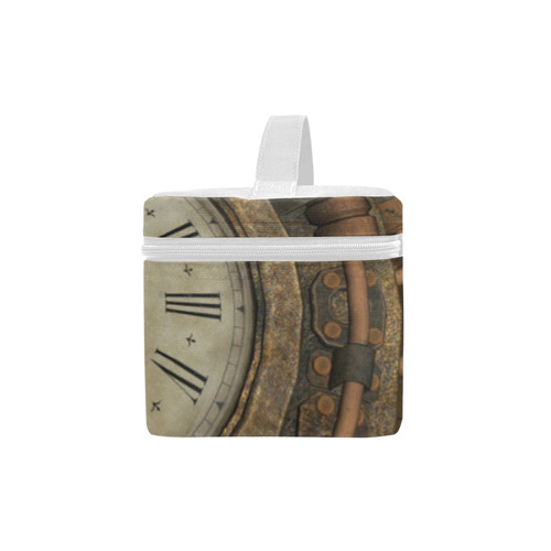 Steampunk clock, cute giraffe Cosmetic Bag/Large (Model 1658)