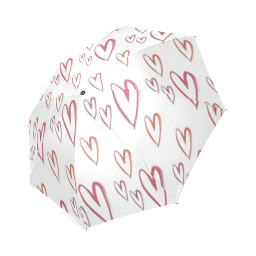 red-hearts Foldable Umbrella (Model U01)