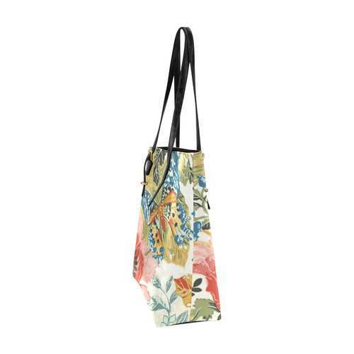 Flower Butterfly Nature Fine Art Euramerican Tote Bag/Small (Model 1655)