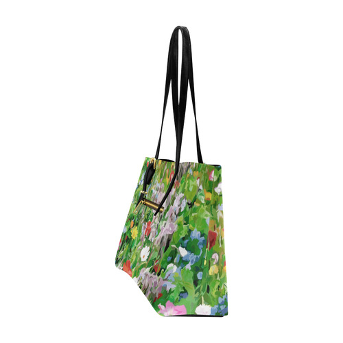 Colorful Flower Garden Floral Landscape Euramerican Tote Bag/Large (Model 1656)