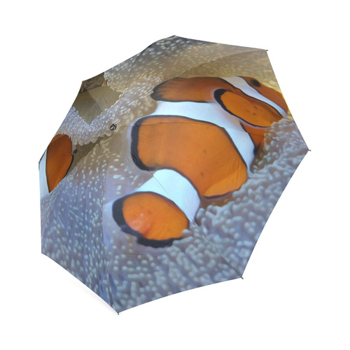 Clown Fish in Coral Reef Foldable Umbrella (Model U01)