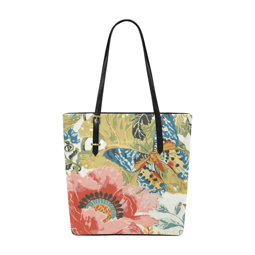 Flower Butterfly Nature Fine Art Euramerican Tote Bag/Small (Model 1655)