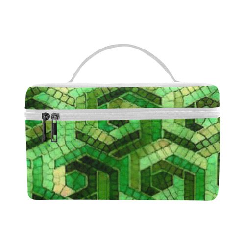 Pattern Factory 23 green by JamColors Lunch Bag/Large (Model 1658)