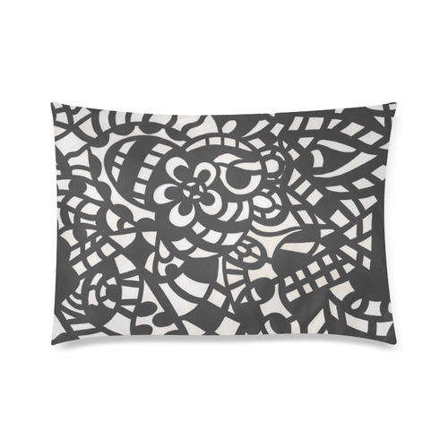 Curves and Spheres Custom Zippered Pillow Case 20"x30" (one side)