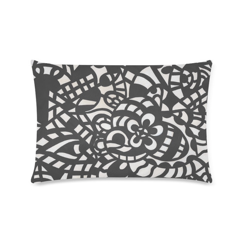 Curves and Spheres Custom Rectangle Pillow Case 16"x24" (one side)