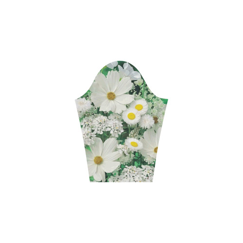 Beautiful Daisies White Gold Floral 3/4 Sleeve Sundress (D23)