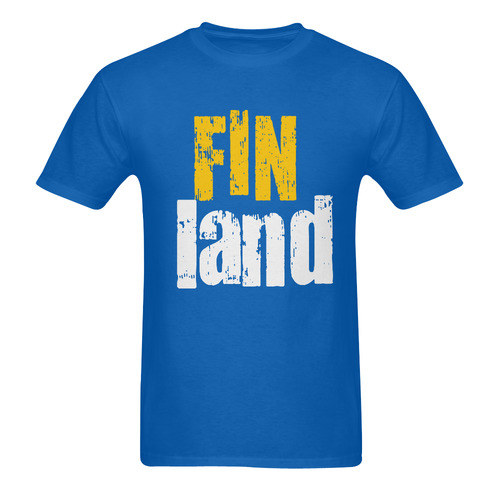 Finland by Artdream Men's T-Shirt in USA Size (Two Sides Printing)