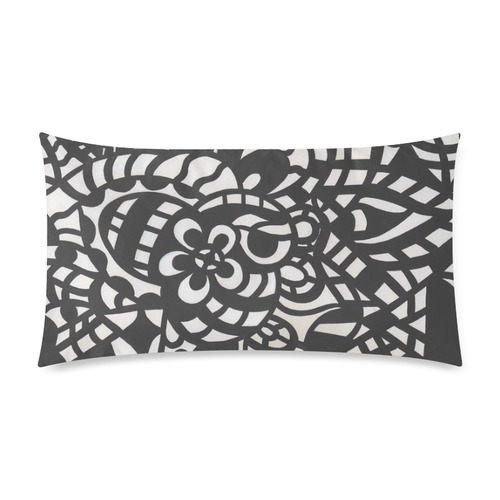 Curves and Spheres Custom Rectangle Pillow Case 20"x36" (one side)