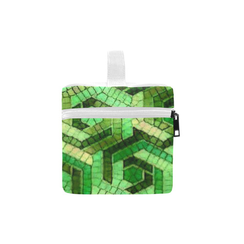 Pattern Factory 23 green by JamColors Lunch Bag/Large (Model 1658)