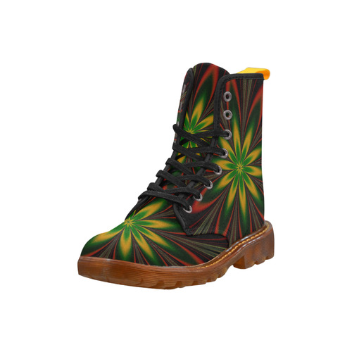 Christmas Fractal Flower Martin Boots For Women Model 1203H