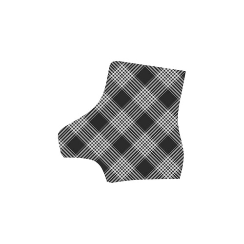Black And White Plaid Martin Boots For Women Model 1203H
