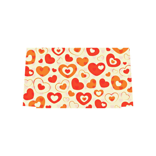 Orange Hearts Euramerican Tote Bag/Large (Model 1656)