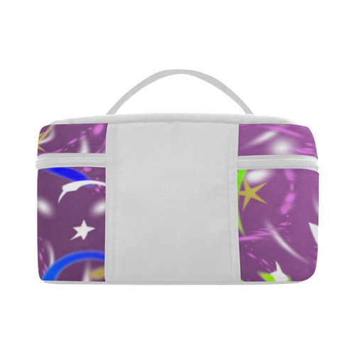 purple colorful lunch box Lunch Bag/Large (Model 1658)