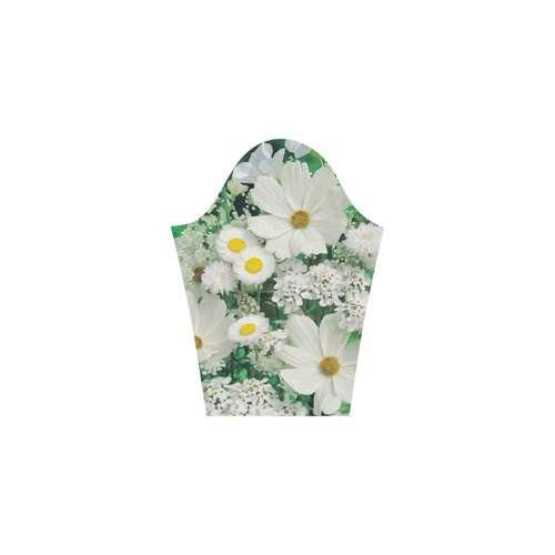 Beautiful Daisies White Gold Floral 3/4 Sleeve Sundress (D23)