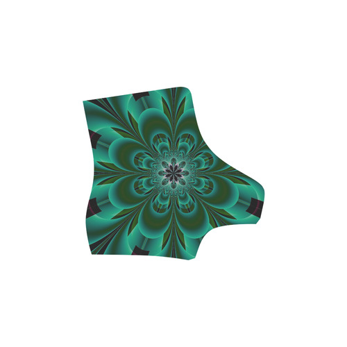 Emerald Green Mandala Flower Martin Boots For Women Model 1203H