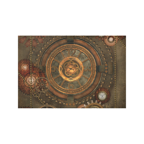 Steampunk, wonderful vintage clocks and gears Placemat 12''x18''
