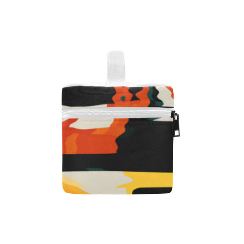 Distorted shapes in retro colors Lunch Bag/Large (Model 1658)