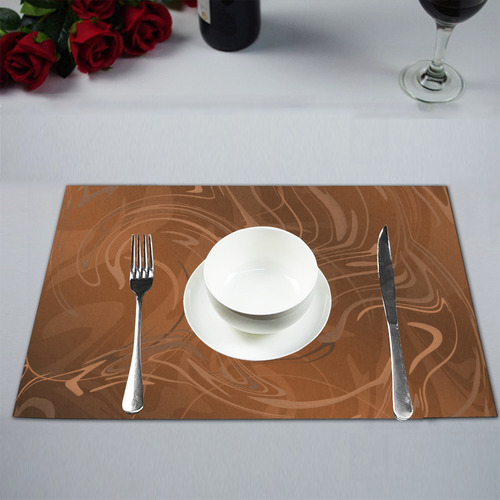 elegant modern swirl pattern Placemat 12''x18''