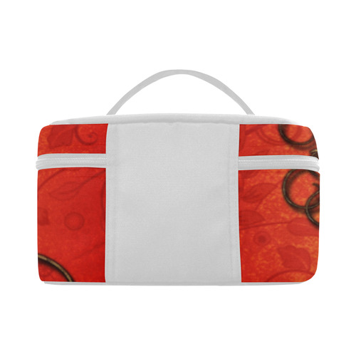 Decorative design, red and black Lunch Bag/Large (Model 1658)
