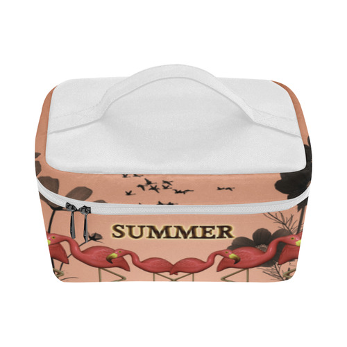 Summer design with flamingo Lunch Bag/Large (Model 1658)