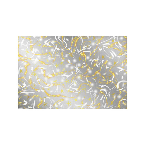 colored pattern in gold silver Placemat 12''x18''